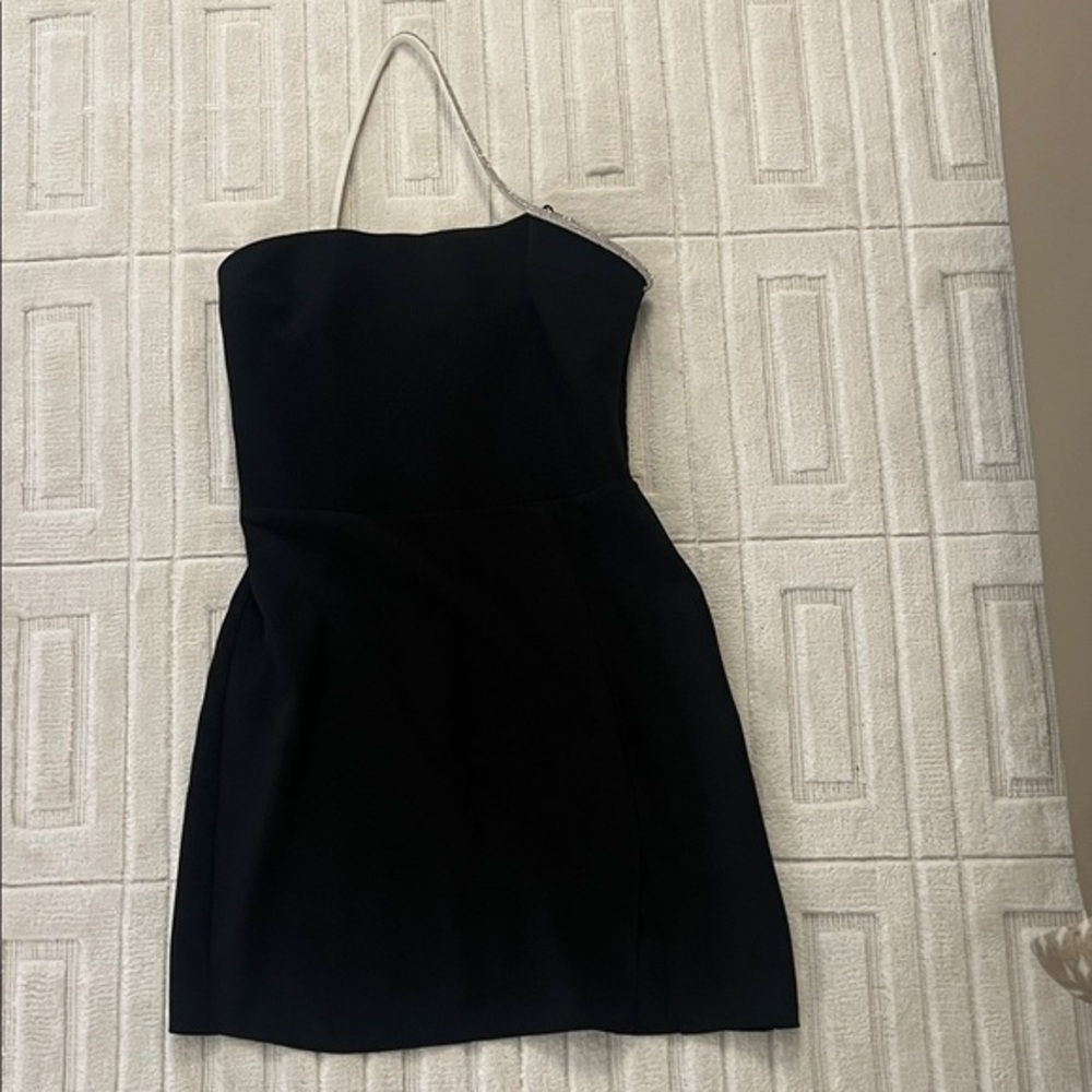NWOT Amanda Uprichard Black Strapless Dress